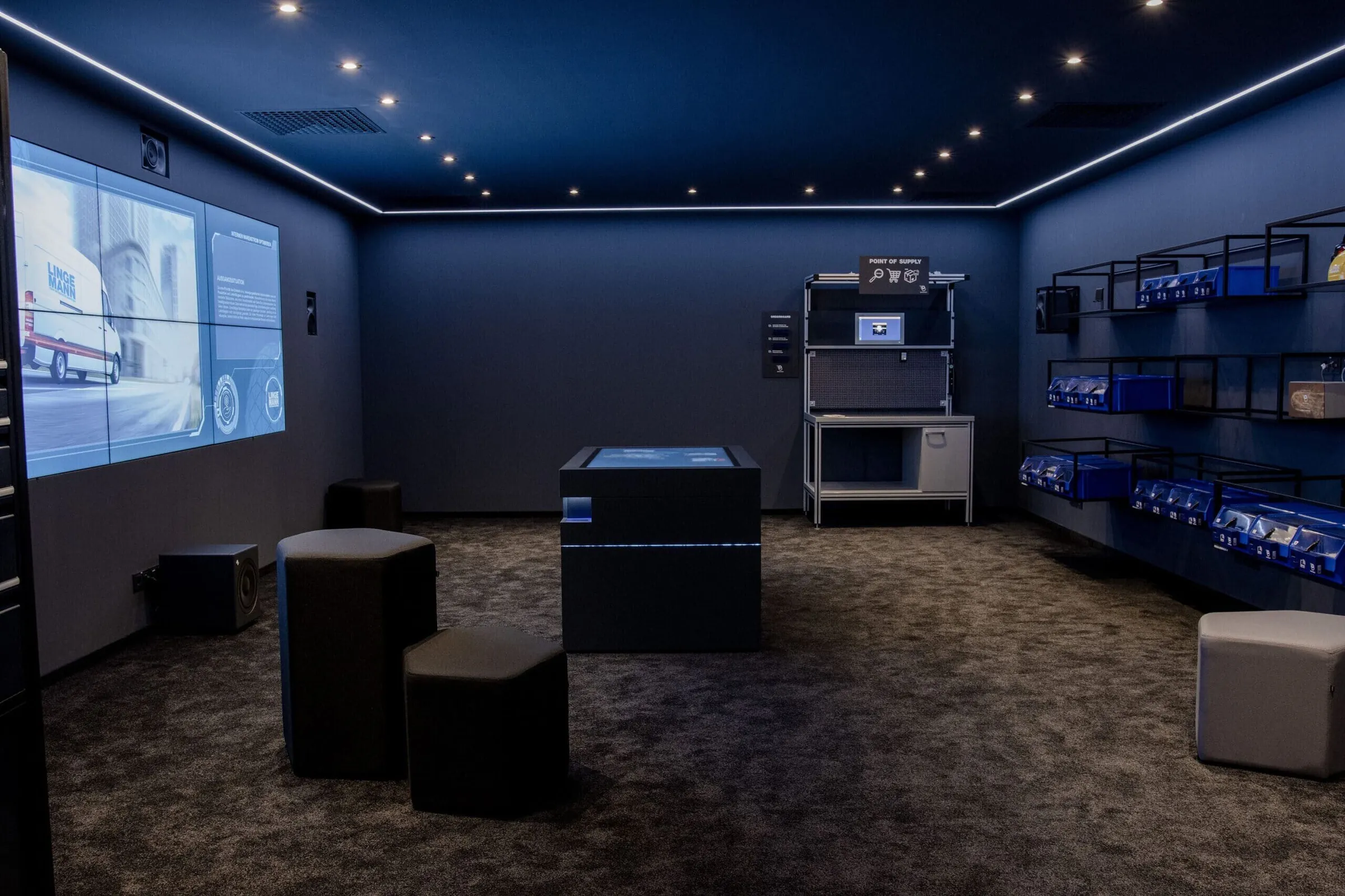 Showroom technology planning - lighting sound air conditioning technology